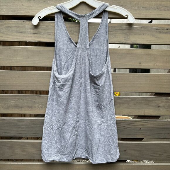 Lululemon Vitasea "Mountain Tank" Loose Fit Racerback Hthrd Med. Gray, Sz 4 - Picture 2 of 4